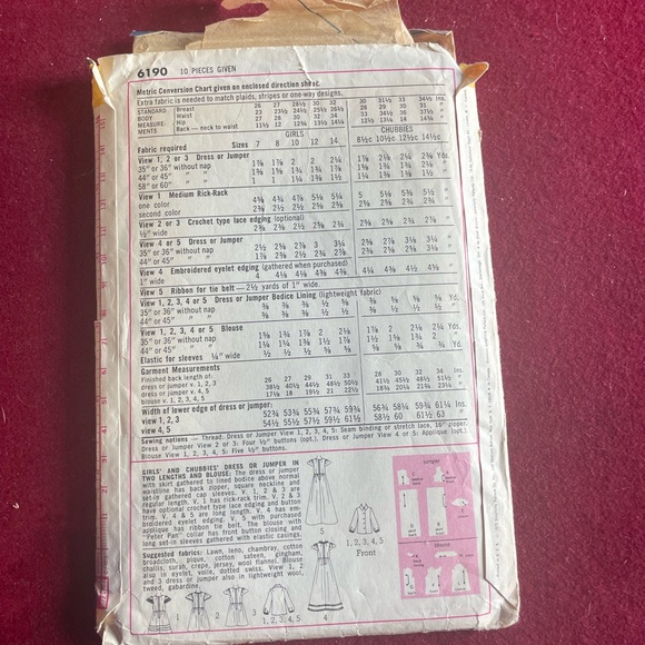 sewing pattern - Picture 4 of 5